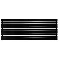 Горизонтальний дизайнерський радіатор опалення Artti Livorno G 9/612/1800 чорний матовий