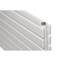 Горизонтальний дизайнерський радіатор опалення Artti Livorno ІІ G 7/476/1600/50 білий матовий