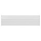 Горизонтальний дизайнерський радіатор опалення Artti Livorno ІІ G 7/476/1800/50 білий матовий