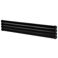 Горизонтальний дизайнерський радіатор опалення Artti Livorno ІІ G 4/272/1400 чорний матовий