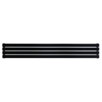 Горизонтальний дизайнерський радіатор опалення Artti Livorno ІІ G 4/272/1400 чорний матовий