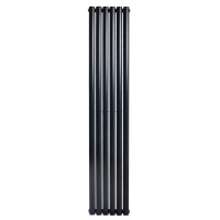 Вертикальний дизайнерський радіатор опалення Artti Rimini II 6/1800/354/50 чорний матовий