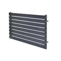 Горизонтальний дизайнерський радіатор опалення Artti Livorno G 8/544/1200 сірий матовий