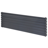 Горизонтальний дизайнерський радіатор опалення Artti Livorno ІІ G 7/476/1600/50 сірий матовий