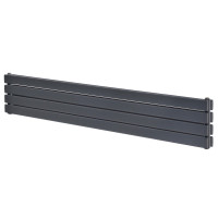 Горизонтальний дизайнерський радіатор опалення Artti Livorno II G 4/272/1800 сірий матовий