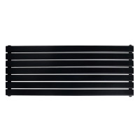 Горизонтальний дизайнерський радіатор опалення Artti Livorno II G 7/476/1200/50 чорний матовий