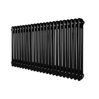 Горизонтальний дизайнерський радіатор опалення Artti Bari II G 22/500/1010 чорний матовий