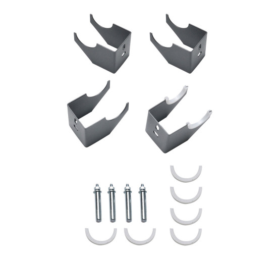 Вертикальний дизайнерський радіатор опалення Artti Terni 8/1800/472 сірий матовий