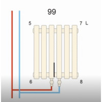 Вертикальний дизайнерський радіатор опалення Artti Rimini 4/1800/236/50 білий матовий
