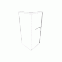 Душевая кабина 90*90 б/п, проф. сатин, стекло прозр.(6мм), раздвижн.внутрь ASIGNATURA Tinto 49020709