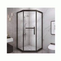 Душевая кабина 100*100 б/п, проф.черн.мат, стекло прозр.(8мм),раздв.внутрь ASIGNATURA Tinto 49022702