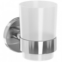 Склянка Genwec Creta GW05 41 04 02 підвісна, нержавіюча сталь, матове скло