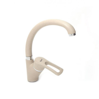 Змішувач для кухні Frap F4166-10 світло-бежевий латунний