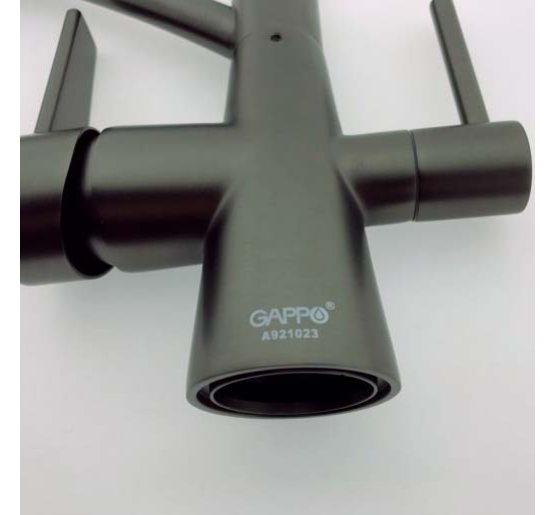 Смеситель для кухни под фильтр Gappo G4398-19 с силиконовым изливом.