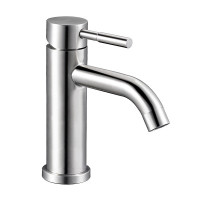 Смеситель для умывальника Wezer EKO1С-01 нержавеющая сталь