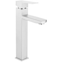 Смеситель для умывальника высокий WEZER PRO11-02 нержавеющая сталь