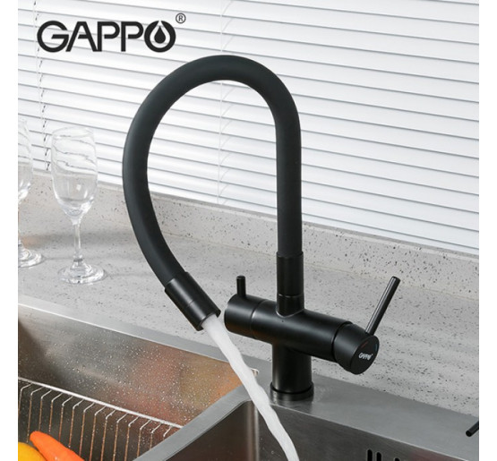 Змішувач для кухні на дві води Gappo G4398-36