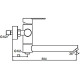 Смеситель для ванны Frap F32801-6 излив переключатель на лейку