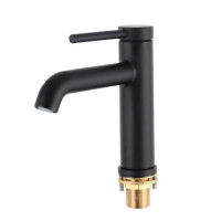 Змішувач для умивальника чорний Gappo G1006-6