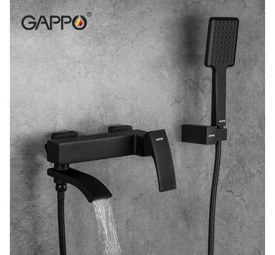 Смеситель для ванны Gappo G3207-6 черный