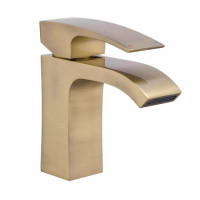 Змішувач для умивальника із плоским аератором Gappo G1007-4 бронза