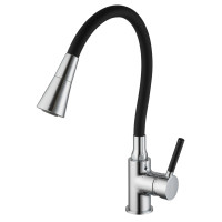 Змішувач для кухні з гнучким виливом Frap F4044