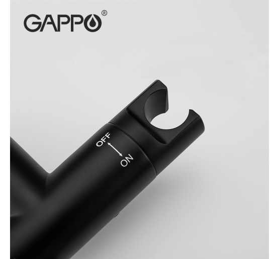 Гигиенический душ Gappo G7290-6 черного цвета