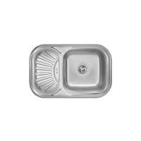 Мийка нерж 0,8mm WEZER 7549 Satin (врізна)+сифон