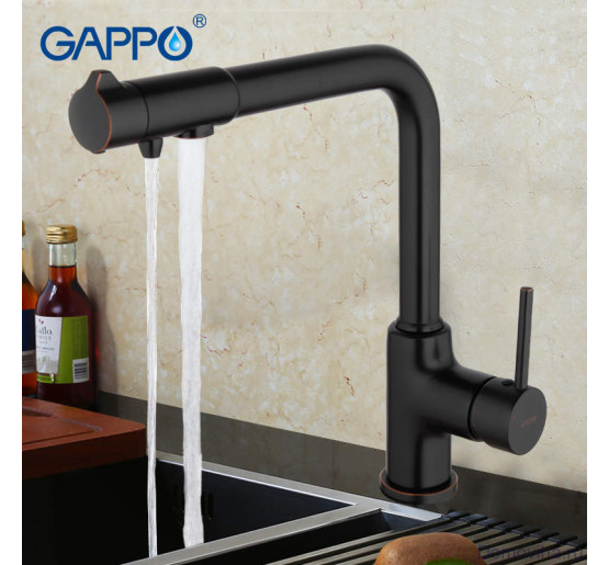 Смеситель для кухни с выходом для питьевой воды GAPPO G4390-10