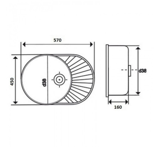 Мойка нерж 0,6 mm WEZER 5745 Satin