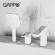 Змішувач для ванни на борт Gappo G1117-8 білий