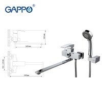 Змішувач для ванни Gappo Jacob G2207
