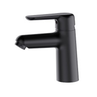 Черный смеситель для умывальника Frap F1017-6