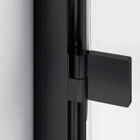 AN1CG10000607 ANNEA BLACK Душевые двери 100, черный профиль, стекло прозрачное 100х200см