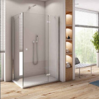 Душові двері SanSwiss, Annea AN13D09005007, скло прозоре, профіль алюм.-хром