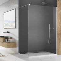 Душове огородження SanSwiss, WALK-IN EASY STR4P1205007, ширина 1200мм, скло прозоре, профіль алюм.хром