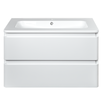 Комплект Devit Fly 0021120W Тумба с раковиной, белый цвет