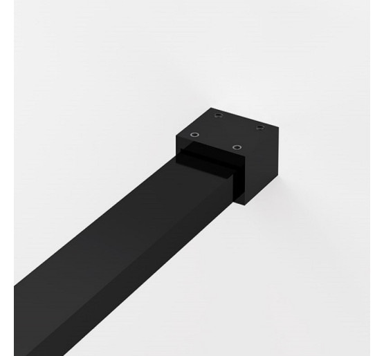 STR4P1200607 BlackLine WALK-IN EASY душевая фиксированная перегородка, стекло прозрачное, проф.черный мат