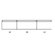 089749W Devit Linea Тумба зі стільницею 2000мм для 1 раковини (зліва чи справа), біла