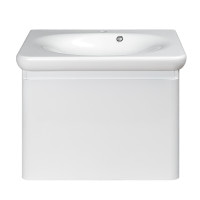 Тумба Devit Fly new 0020120W тумба підвісна з раковиною 60 см, колір білий глянець