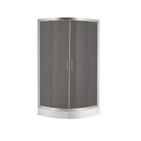 Душова кабіна Devit Nymfa FEN0301GDEV 90х90 см з піддоном 1/4 кола, скло сіре