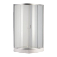 Душова кабіна Devit Nymfa FEN0301PDEV з піддон 1/4 кола FTR0609, скло шиншила