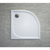 Поддон SanSwiss из искусственного мрамора 1/4 круга, Tracy WAR55090004, 900х900мм, цвет белый мат.