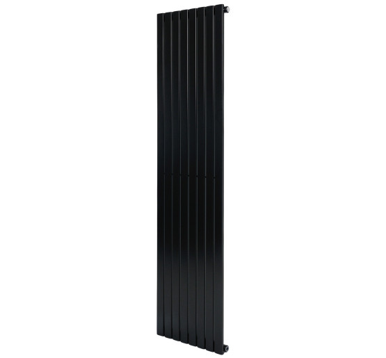 Вертикальный дизайнерский радиатор отопления ARTTIDESIGN Terni 8/1800/472 черный матовий