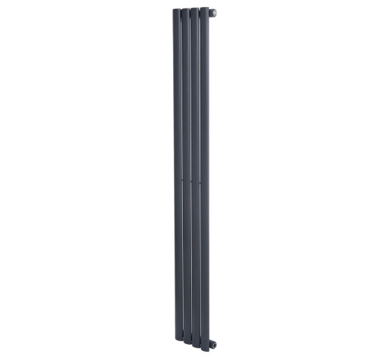 Вертикальний дизайнерський радіатор опалення ARTTIDESIGN Rimini 4/1800/236/50 сірий матовий