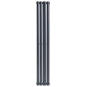 Вертикальний дизайнерський радіатор опалення ARTTIDESIGN Rimini 4/1800/236/50 сірий матовий