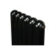 Вертикальный дизайнерский радиатор отопления ARTTIDESIGN Verona 6/1800/440 черный матовый