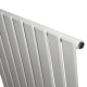 Вертикальный дизайнерский радиатор отопления ARTTIDESIGN Livorno 9/1800/612/50 белый матовий
