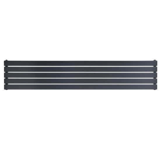 Горизонтальний дизайнерський радіатор опалення ARTTIDESIGN Livorno II G 5/340/1600/50 сірий матовий