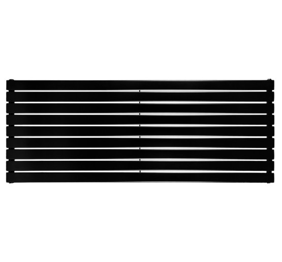 Горизонтальный дизайнерский радиатор отопления ARTTIDESIGN Livorno G 9/612/1800 чорний матовый
